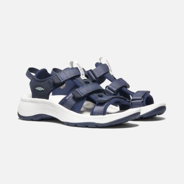 Keen Outlet Women's Astoria West Open-Toe Sandal-Blue Nights/Black Iris