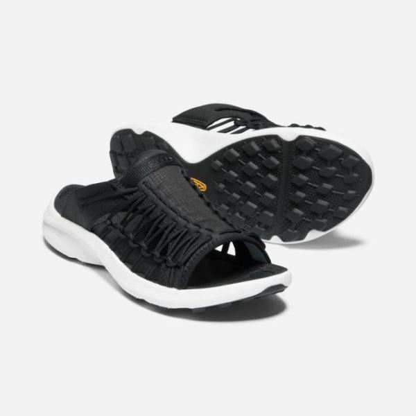 Keen Outlet Women's UNEEK SNK Slide-Black/White - Click Image to Close
