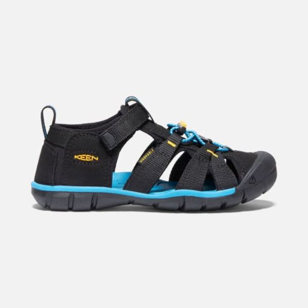 Keen Outlet Big Kids' Seacamp II CNX-Black/KEEN Yellow