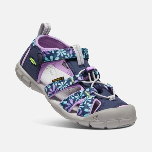 Keen Outlet Big Kids' Seacamp II CNX-Black Iris/African Violet - Click Image to Close