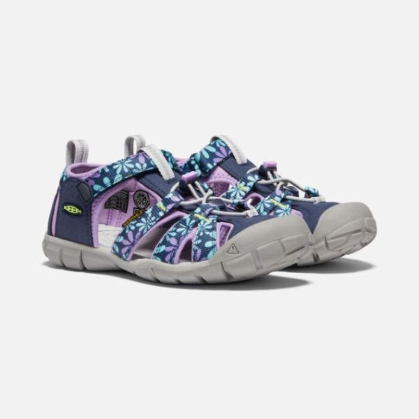 Keen Outlet Big Kids' Seacamp II CNX-Black Iris/African Violet - Click Image to Close