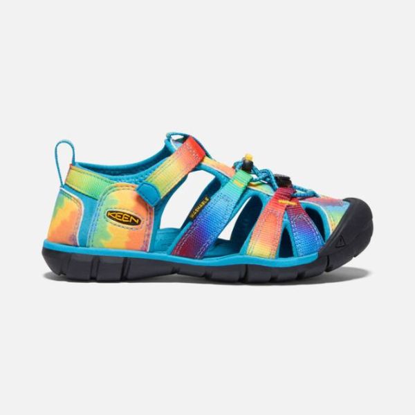 Keen Outlet Big Kids' Seacamp II CNX-Vivid Blue/Original Tie Dye