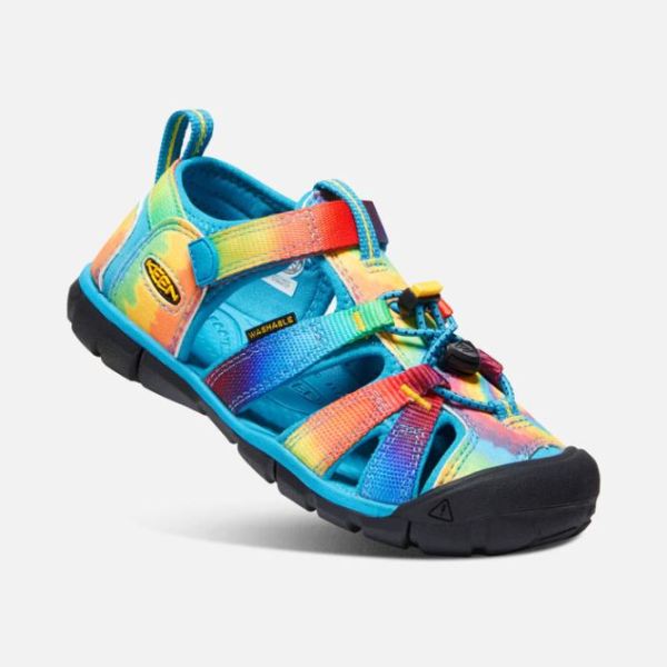 Keen Outlet Big Kids' Seacamp II CNX-Vivid Blue/Original Tie Dye - Click Image to Close