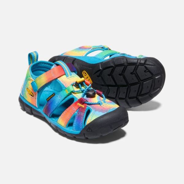 Keen Outlet Big Kids' Seacamp II CNX-Vivid Blue/Original Tie Dye