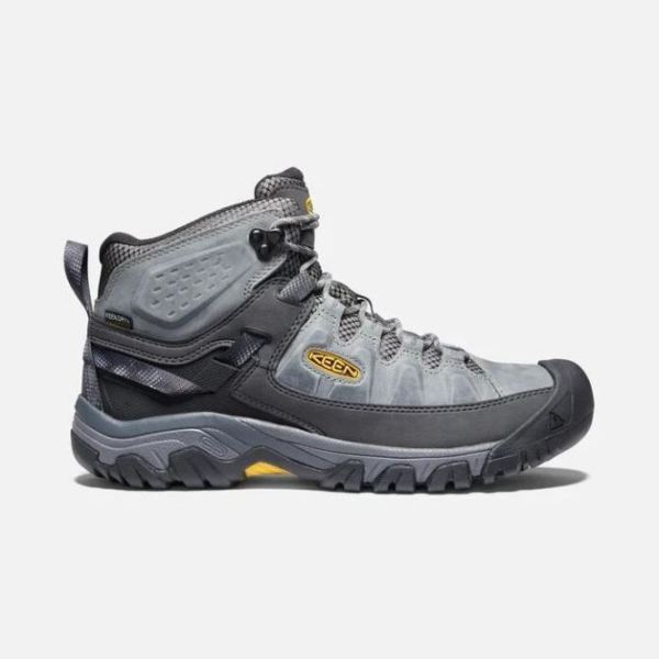 Keen Outlet Men's Targhee III Waterproof Mid-Drizzle/KEEN Yellow - Click Image to Close