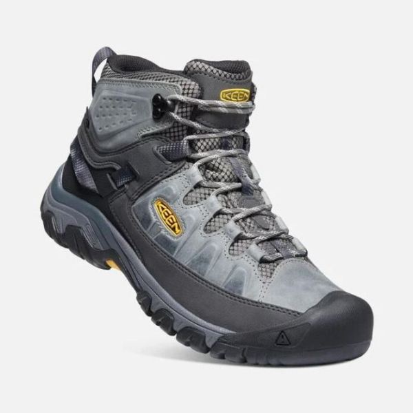 Keen Outlet Men's Targhee III Waterproof Mid-Drizzle/KEEN Yellow - Click Image to Close