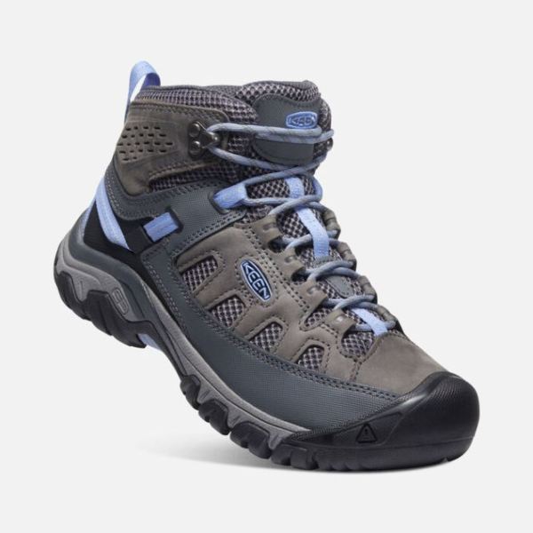 Keen Outlet Women's Targhee Vent Mid-Steel Grey/Hydrangea - Click Image to Close
