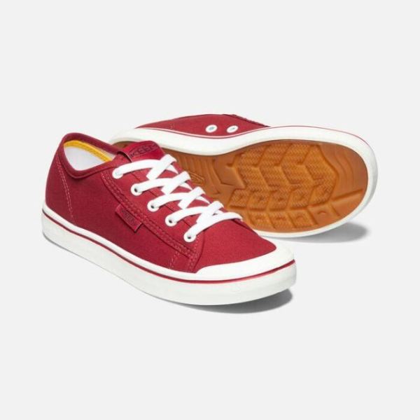 Keen Outlet Women's Elsa Lite Sneaker-Red/White - Click Image to Close