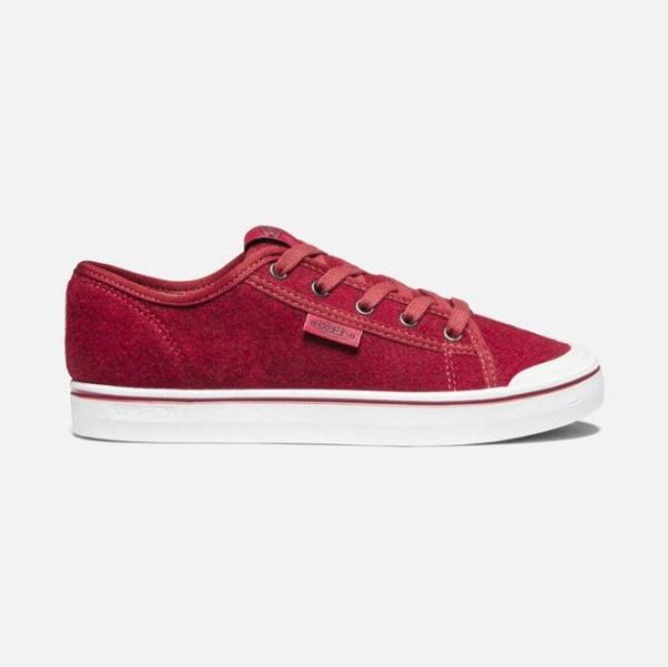 Keen Outlet Women's Elsa Lite Felt Sneaker-Red Felt/Vapor