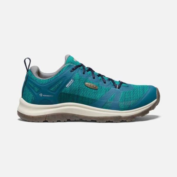 Keen Outlet Women's Terradora II Waterproof Shoe-Blue Coral/Blue Nights