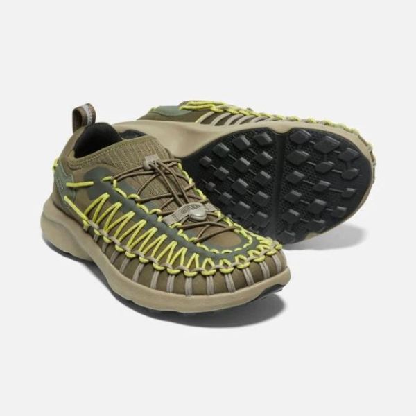 Keen Outlet Men's UNEEK SNK Sneaker-Dark Olive/Forest Night