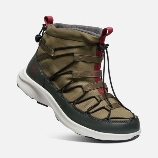 Keen Outlet Men's UNEEK SNK Waterproof Chukka-Dark Olive/Rosin - Click Image to Close