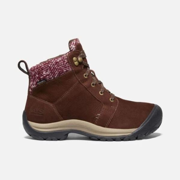 Keen Outlet Women's Kaci II Winter Waterproof Boot-Chestnut/Brindle