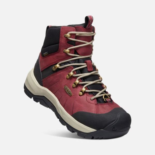 Keen Outlet Women's Revel IV Polar Boot-Rhubarb/Plaza Taupe