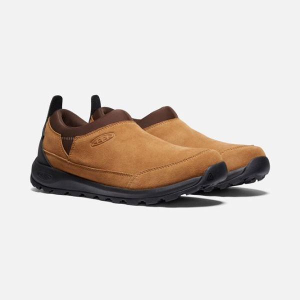 Keen Outlet Men's Glieser Waterproof Moc-Golden Brown/Chestnut