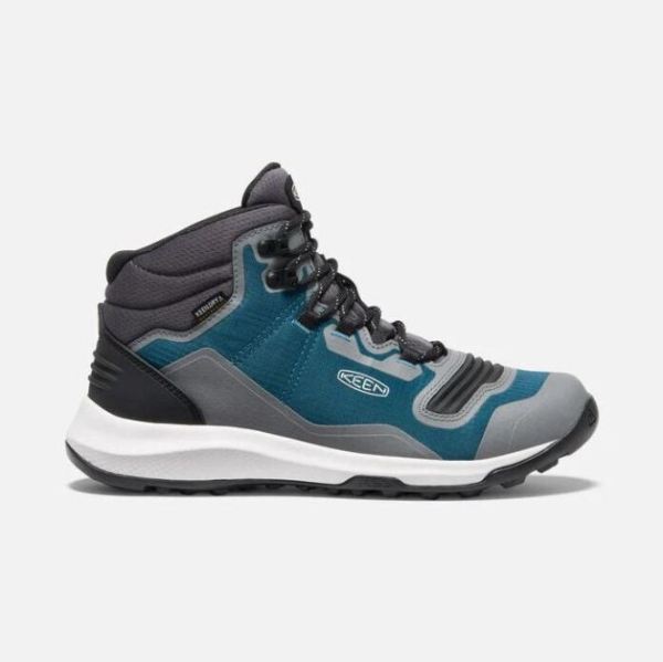 Keen Outlet Women's Tempo Flex Waterproof Boot-Blue Coral/Star White