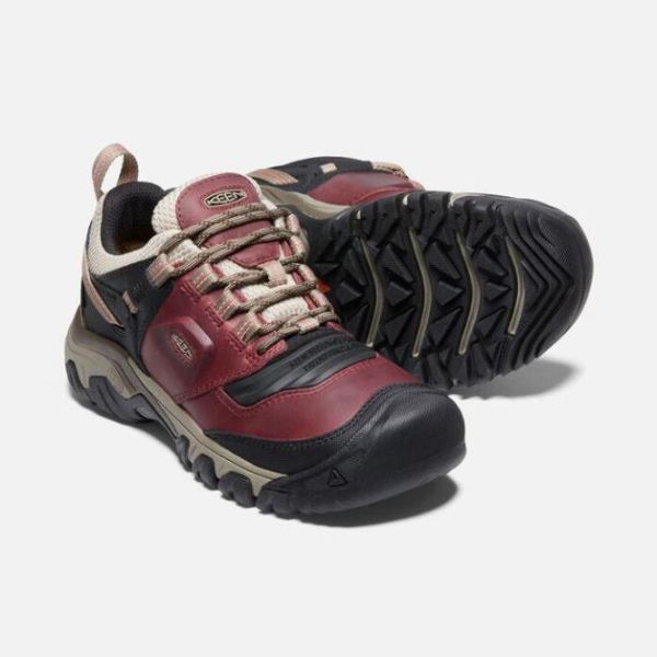 Keen Outlet Women's Ridge Flex Waterproof-Rhubarb/Brindle - Click Image to Close