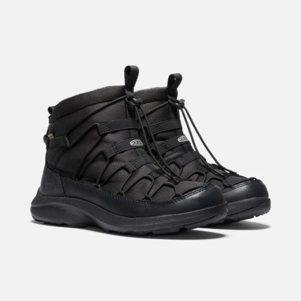 Keen Outlet Women's UNEEK SNK II Waterproof Chukka-Black/Black