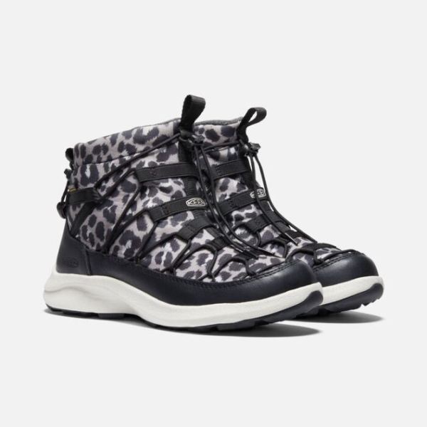 Keen Outlet Women's UNEEK SNK II Waterproof Chukka-Animal Print/Silver Birch