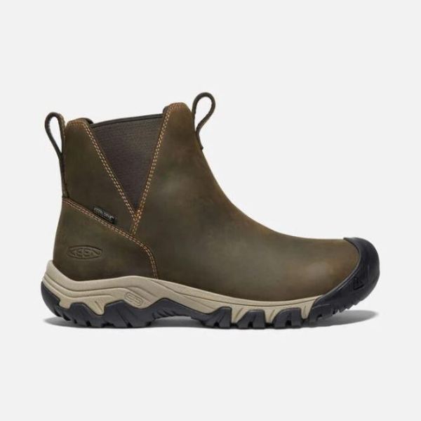 Keen Outlet Women's Greta Waterproof Chelsea-Olive/Timberwolf - Click Image to Close