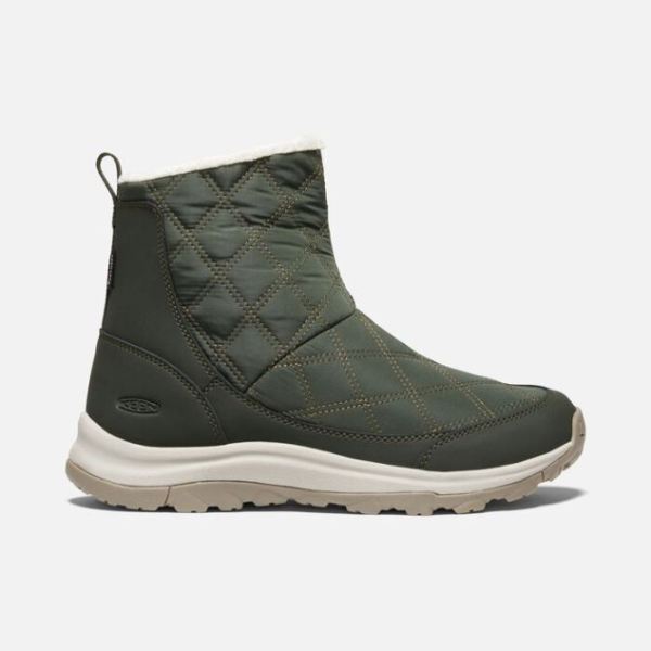 Keen Outlet Women's Terradora II Wintry Pull-on Waterproof Boot-Rosin/Dark Olive