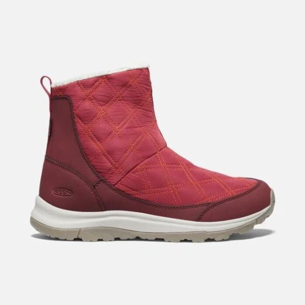 Keen Outlet Women's Terradora II Wintry Pull-on Waterproof Boot-Rhubarb/Andorra