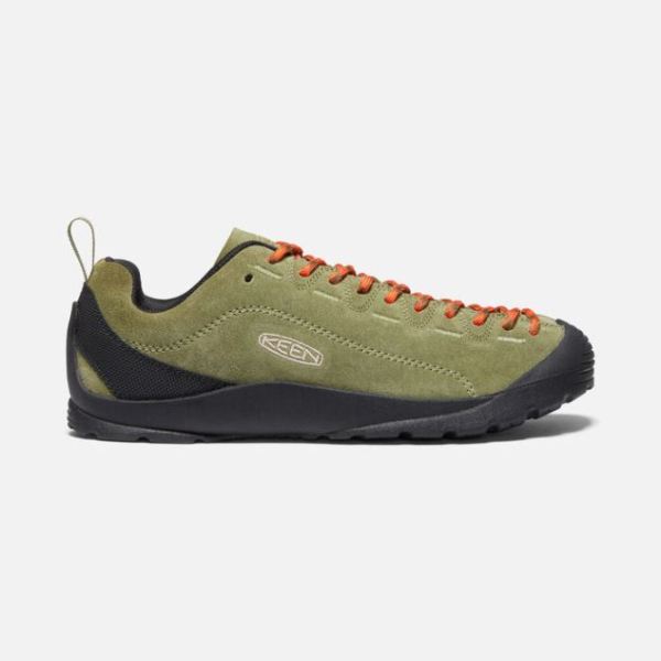 Keen Outlet Women's Jasper Suede Sneakers-Capulet Olive/Black