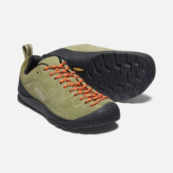 Keen Outlet Women's Jasper Suede Sneakers-Capulet Olive/Black