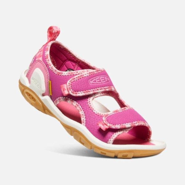 Keen Outlet Big Kids' Knotch Creek Open-Toe Sandal-Pink/Multi