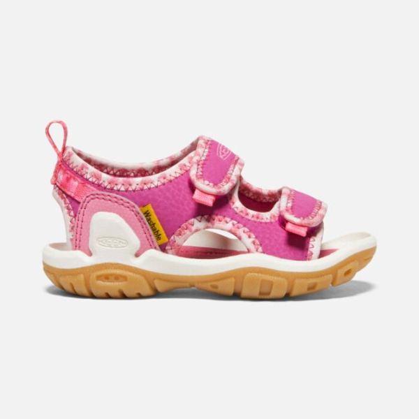 Keen Outlet Toddlers' Knotch Creek Open-Toe Sandal-Pink/Multi - Click Image to Close