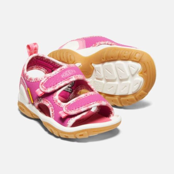 Keen Outlet Toddlers' Knotch Creek Open-Toe Sandal-Pink/Multi - Click Image to Close