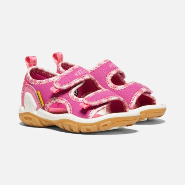 Keen Outlet Toddlers' Knotch Creek Open-Toe Sandal-Pink/Multi - Click Image to Close