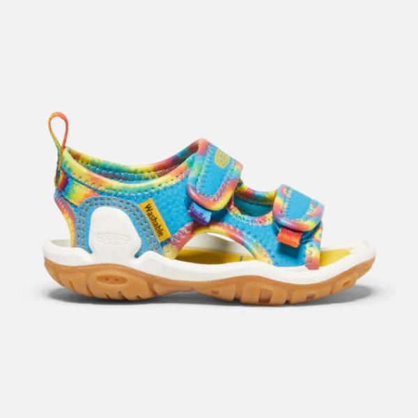 Keen Outlet Toddlers' Knotch Creek Open-Toe Sandal-Tie Dye/Vivid Blue