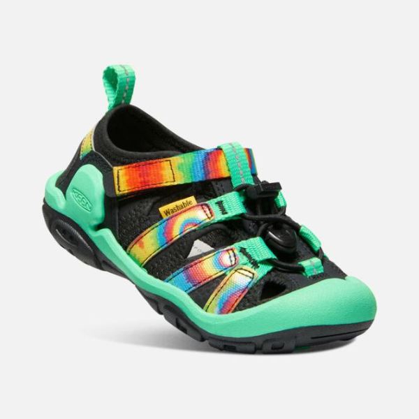 Keen Outlet Little Kids' Knotch Creek Sandal-Tie Dye/Irish Green - Click Image to Close