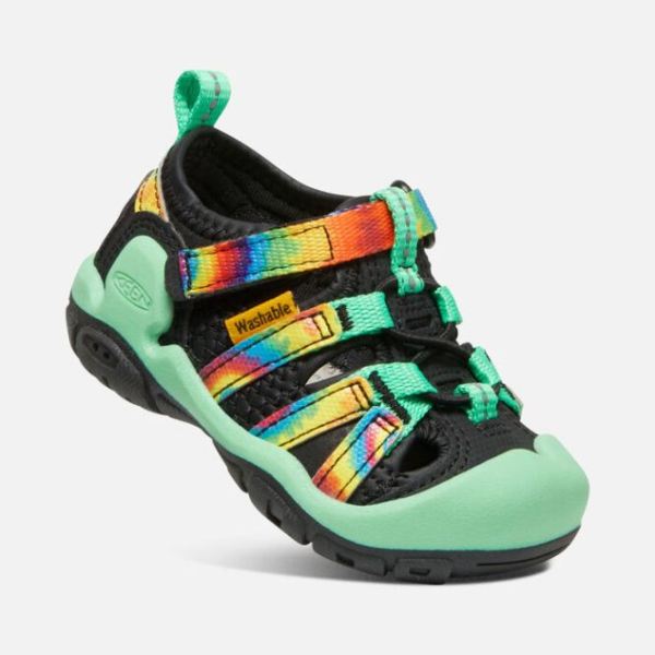 Keen Outlet Toddlers' Knotch Creek Sandal-Tie Dye/Irish Green - Click Image to Close