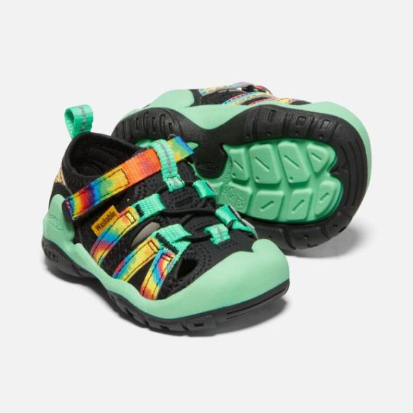 Keen Outlet Toddlers' Knotch Creek Sandal-Tie Dye/Irish Green - Click Image to Close
