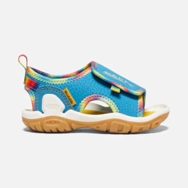 Keen Outlet Toddlers' Knotch River Open-Toe Sandal-Tie Dye/Vivid Blue