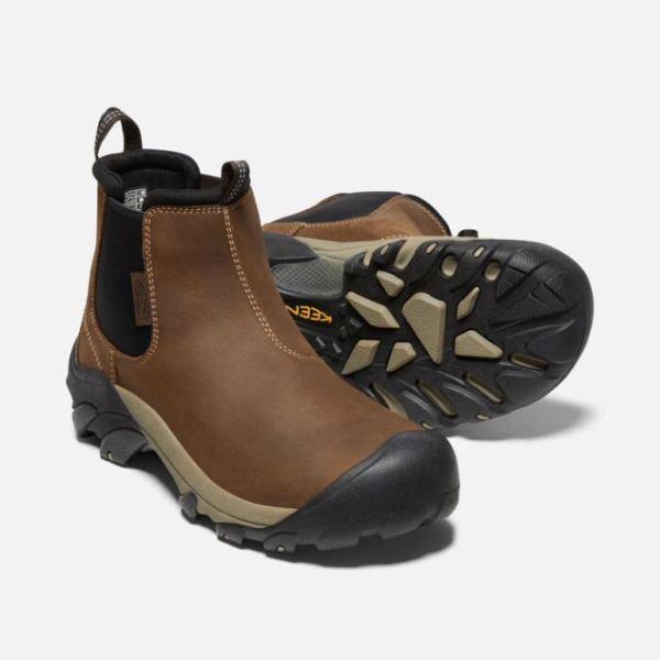 Keen Outlet Men's Targhee II Chelsea-Veg Brown/Black - Click Image to Close