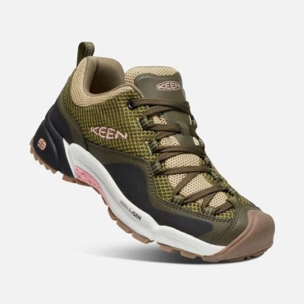 Keen Outlet Women's Wasatch Crest Vent-Olive Drab/Pink Icing - Click Image to Close