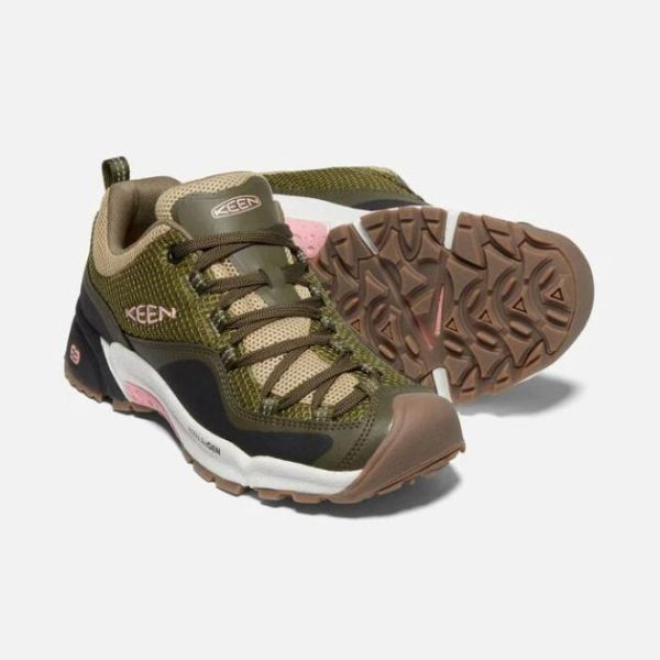 Keen Outlet Women's Wasatch Crest Vent-Olive Drab/Pink Icing