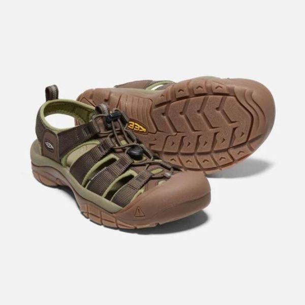 Keen Outlet Men's Newport H2-Olive Drab/Canteen - Click Image to Close