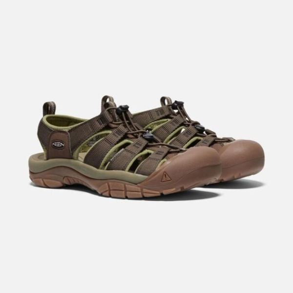 Keen Outlet Men's Newport H2-Olive Drab/Canteen - Click Image to Close