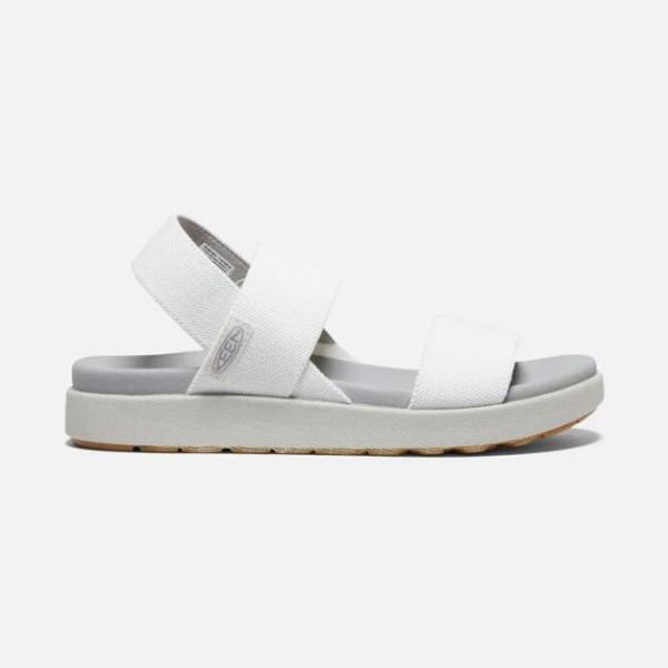 Keen Outlet Women's Elle Backstrap Sandal-White/Vapor - Click Image to Close