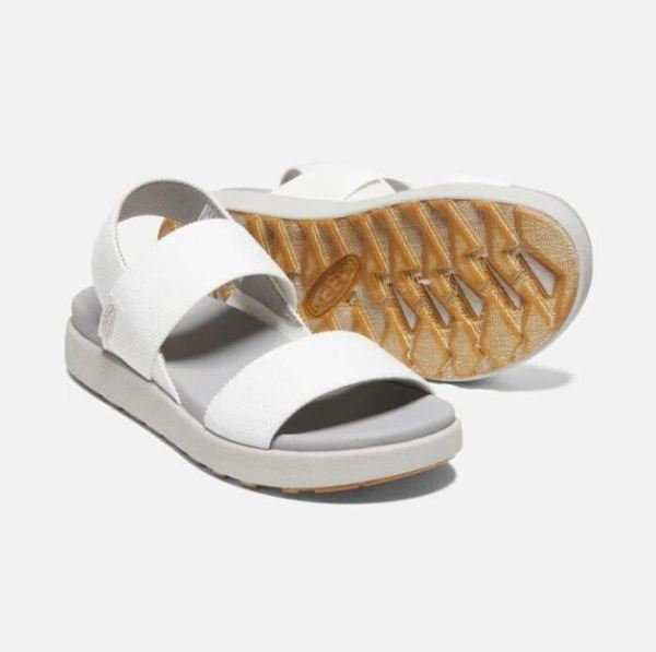 Keen Outlet Women's Elle Backstrap Sandal-White/Vapor - Click Image to Close