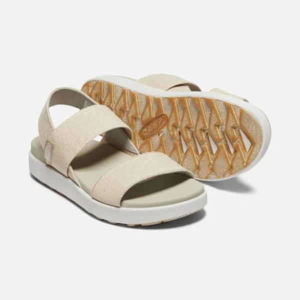 Keen Outlet Women's Elle Backstrap Sandal-Natural Hemp/Plaza Taupe