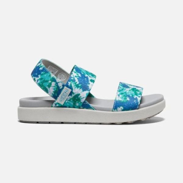 Keen Outlet Women's Elle Backstrap Sandal-Porcelain/Tie Dye - Click Image to Close