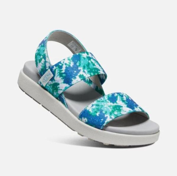 Keen Outlet Women's Elle Backstrap Sandal-Porcelain/Tie Dye - Click Image to Close