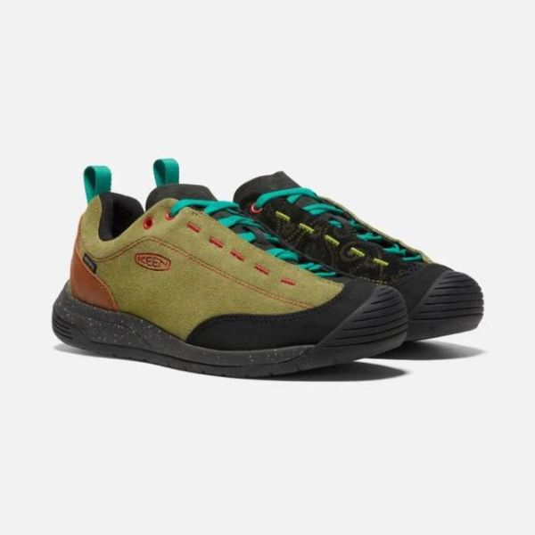 Keen Outlet Men's Jasper II Waterproof Shoe-Pollen/Black Paisley