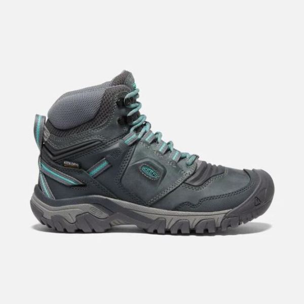 Keen Outlet Women's Ridge Flex Waterproof Boot-Steel Grey/Porcelain