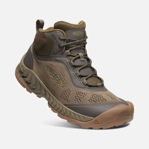 Keen Outlet Men's NXIS Speed Mid-Canteen/Olive Drab - Click Image to Close